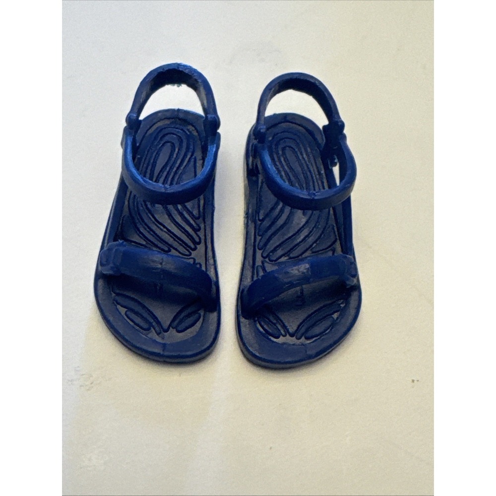 Barbie KEN Doll ~ Royal  BLUE Outdoor / Pool / Summer / Beach SANDALS / Shoes